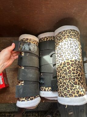 Tactical Leopard Print Dog Leg Boots — Brown Leopard